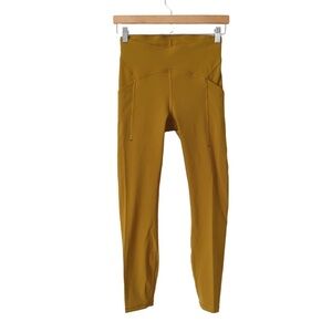 Lululemon Marigold Mustard Yellow High-Waisted Leggings 4